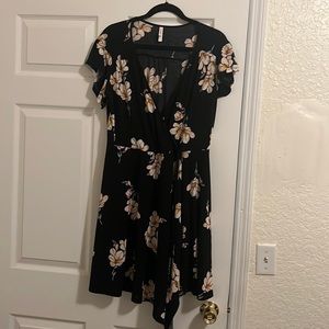 Xhilaration Black Floral Dress